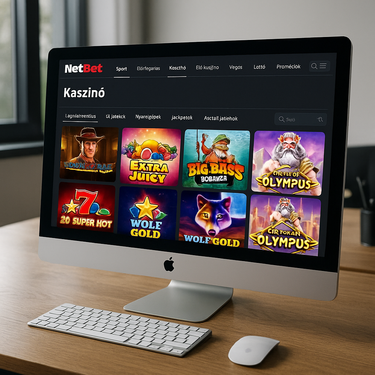 NetBet Casino - Desktop Platform Design - Magyar Felület